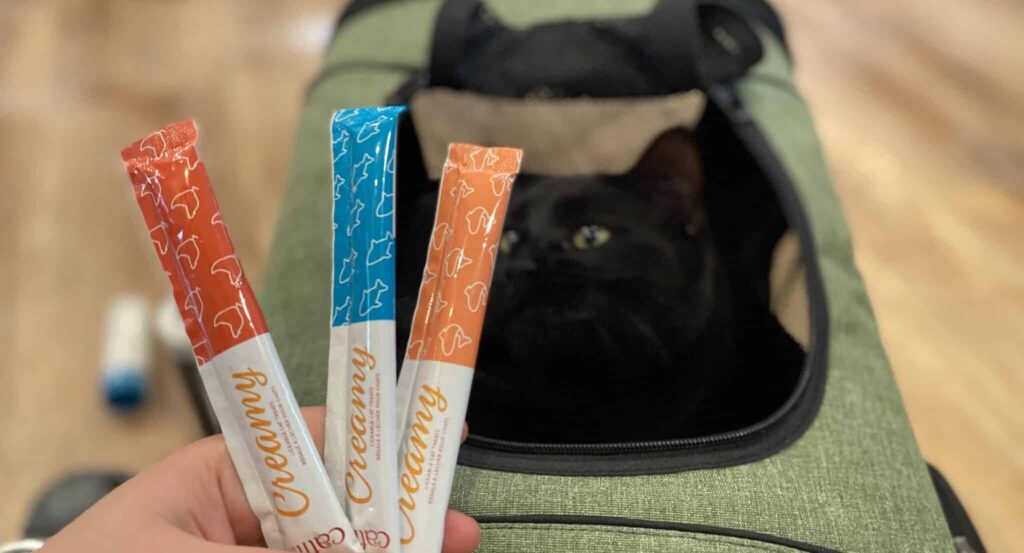 Creamy Catit lickable treats